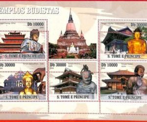 A3458 - SAO TOME & PRINCIPE, ERROR MIPERF, Miniatur s: 2009, Buddhistische...