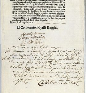 61439  - ITALIA REGNO - LETTERA MANOSCRITTA da MILANO 1701