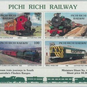 M2063 - RUSSIAN STATE, SOUVENIR SHEET: Trains, Locomotives, Pichi Richi Railway