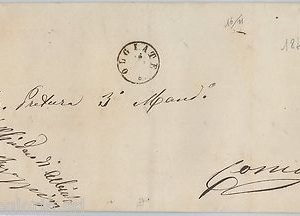 61440  - ITALIA REGNO - STORIA POSTALE :  BUSTA da ALBIOLO Como 1874