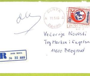 af9784 - Yugoslavia - POSTAL HISTORY - Cover - 1988,  MEDICINE Red Cross