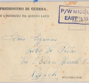 55987 - EGYPT / WWII - POSTAL HISTORY: CARD from P.W. MIDDLE EAST 215 1943