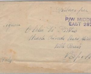 55990 - EGYPT / WWII - POSTAL HISTORY: COVER from P.W. MIDDLE EAST 287 1945
