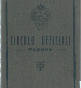 87518 - Vintage document DOCUMENTO D'EPOCA Tessera CIRCOLO UFFICIALI Padova 1934
