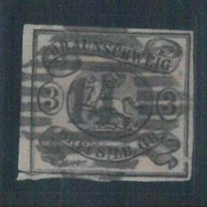 78054  -  GERMANY Braunshweig  - STAMP: Michel  #  8a  - USED postmark 14