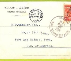 ZA1363 - Greece - POSTAL HISTORY -  Olympic Games STAMP on Postcard - 1906
