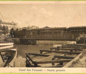 af1056 - ARGENTINA - Vintage Postcard - Canal San Fernando - Puente giratorio