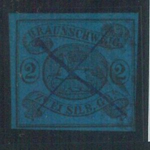 78059  -  GERMANY Braunshweig  - STAMP: Michel  #  7b very fine  USED