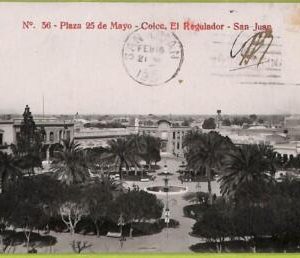 af1069 - ARGENTINA - Vintage Postcard - San Juan - Plaza 25 de Mayo