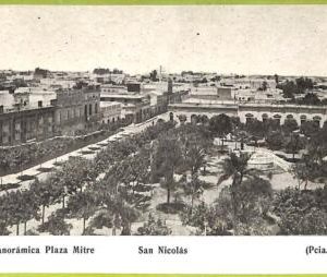 af1066 - ARGENTINA - Vintage Postcard - San Nicolas - Plaza Mitre