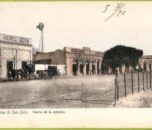 af1070 - ARGENTINA - Vintage Postcard - San Luis -  Barrio de la estacion