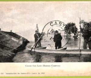 af1071 - ARGENTINA - Vintage Postcard - Calle San Luis -  Barrio Campito - 1906