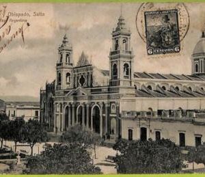 af1022 - ARGENTINA - Vintage Postcard - Salta - Catedral y Obispado