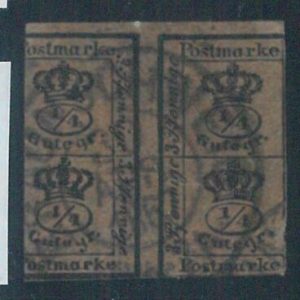 78062 - GERMANY Braunshweig  - STAMP: Michel  #  9  fine  USED - miscut!!