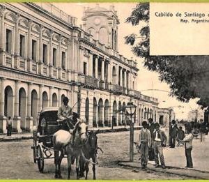 af1025 - ARGENTINA - Vintage Postcard - Cabildo de Santiago del Estero - 1908
