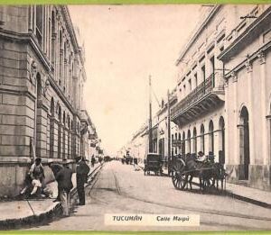 af1105 - ARGENTINA - Vintage Postcard - Tucuman - Calle Maipu