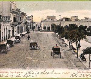 af1106 - ARGENTINA - Vintage Postcard - Tucuman - Calle Las Heras - 1905