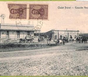 af1130 - ARGENTINA - Vintage Postcard - Chalet Poirot - Estacion Vera - 1910