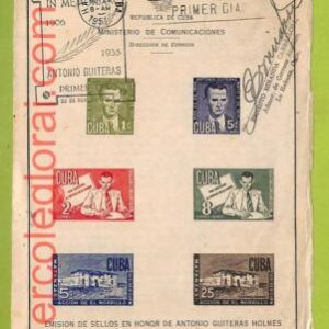 af9855 - HAVANA - INFORMATION LEAFLET with FDC Postmark - 1951, MEDICINE Chemist