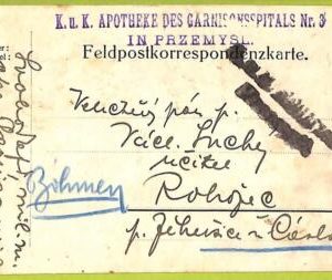 af9853 - GERMANY - Military Feldpost Card - APOTHECARY! Medicine