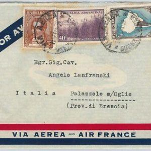 43467  - ARGENTINA - Postal History - AIRMAIL COVER to ITALY Via AIR FRANCE 1939