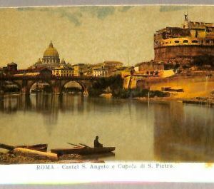 ab0103 - POSTAL VINTAGE - ROMA Ciudad: Castel S. Angelo y Cúpula de San Pedro