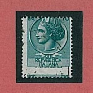 36292  SIRACUSANA Varietà  REPUBBLICA: Sass 775  - Dentellatura spostata - USATO