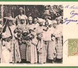 ah2377 - VINTAGE POSTCARD  - GUYANE - 1906 -  ETHNIC