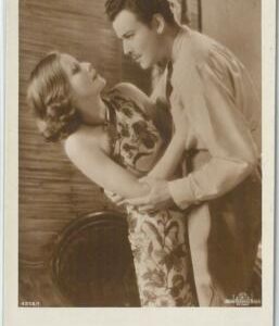 62067 - VINTAGE POSTCARD - CINEMA, Greta Garbo and Nils Asther