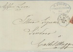 80492 - ITALIA REGNO - STORIA POSTALE -  BUSTA da ZOLA PREDOSA  Bologna  - 1898