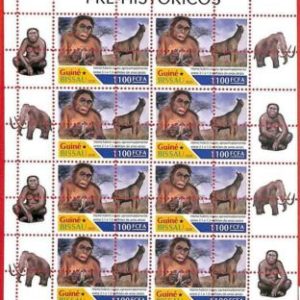 A1900 - GUINEA BISSAU, ERROR: MISSPERF, M/S - 2020, Homo sapiens, Prehistoria