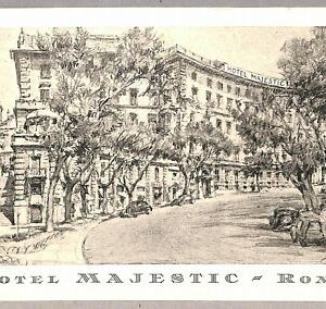 ab0201 - VINTAGE POSTCARD - ROME City: Hotel Majestic
