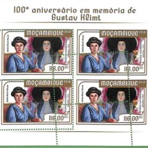 A2271 - MOZAMBIQUE - ERROR: MISPERF, Miniature sheet - 2018, Art, Gustav Klimt