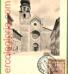 14926 - VATICAN -  MAXIMUM CARD -  1950 -  Architecture