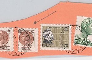 54000 - ITALIA REPUBBLICA - Storia Postale - SIRACUSANA: 2 varieta' su frammento