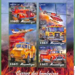 A2274 - MOZAMBIQUE - ERROR: MISPERF - 2019, Fire trucks, Airplanes, Helicopters