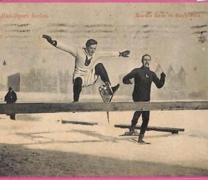 af9390 - VINTAGE POSTCARD  Ansichtskarten - Winter Sport, Hurdle Race - 1908