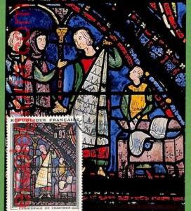 30213 - FRANCE -   MAXIMUM CARD - Religion, Chartres Cathedral, Vitreaux Art