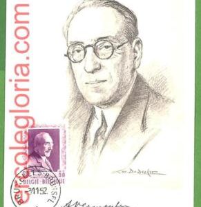 30242 - Belgium -   MAXIMUM CARD - Literature - 1952