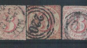 78304 - GERMANY Sachsen - STAMPS:  Michel  # TAX 42 set of 3 USED stamps