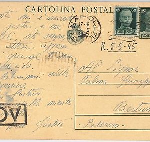 47301  - ITALIA LUOGOTENENZA :  storia postale - INTERO POSTALE C 113 1945