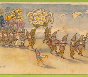 af6737 -   VINTAGE POSTCARD - DWARFS Gnomes - 1912