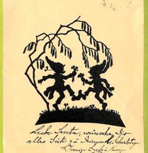 af6741 -   VINTAGE POSTCARD - DWARFS Gnomes  - 1938
