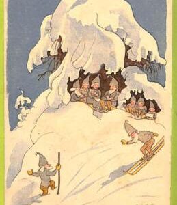 af6738 -   VINTAGE POSTCARD - DWARFS Gnomes - 1915