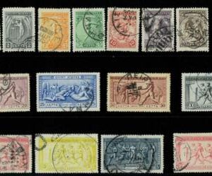 BK1841 - GREECE - STAMPS - 1906 Olympic Games  Yvert # 165/78  Very Fine USED