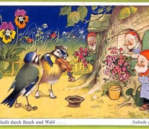 af6752 -   VINTAGE POSTCARD - DWARFS Gnomes