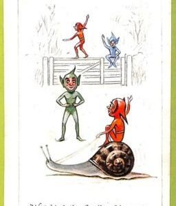 af6755 -   VINTAGE POSTCARD - DWARFS Gnomes