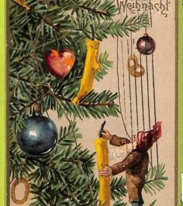 af6743 -   VINTAGE POSTCARD - DWARFS Gnomes - 1903, Embossed