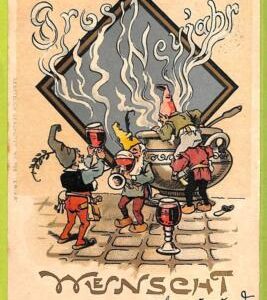 af6759 -   VINTAGE POSTCARD - DWARFS Gnomes - 1901