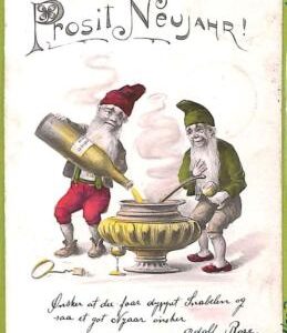 af6761 -   VINTAGE POSTCARD - DWARFS Gnomes - 1904
